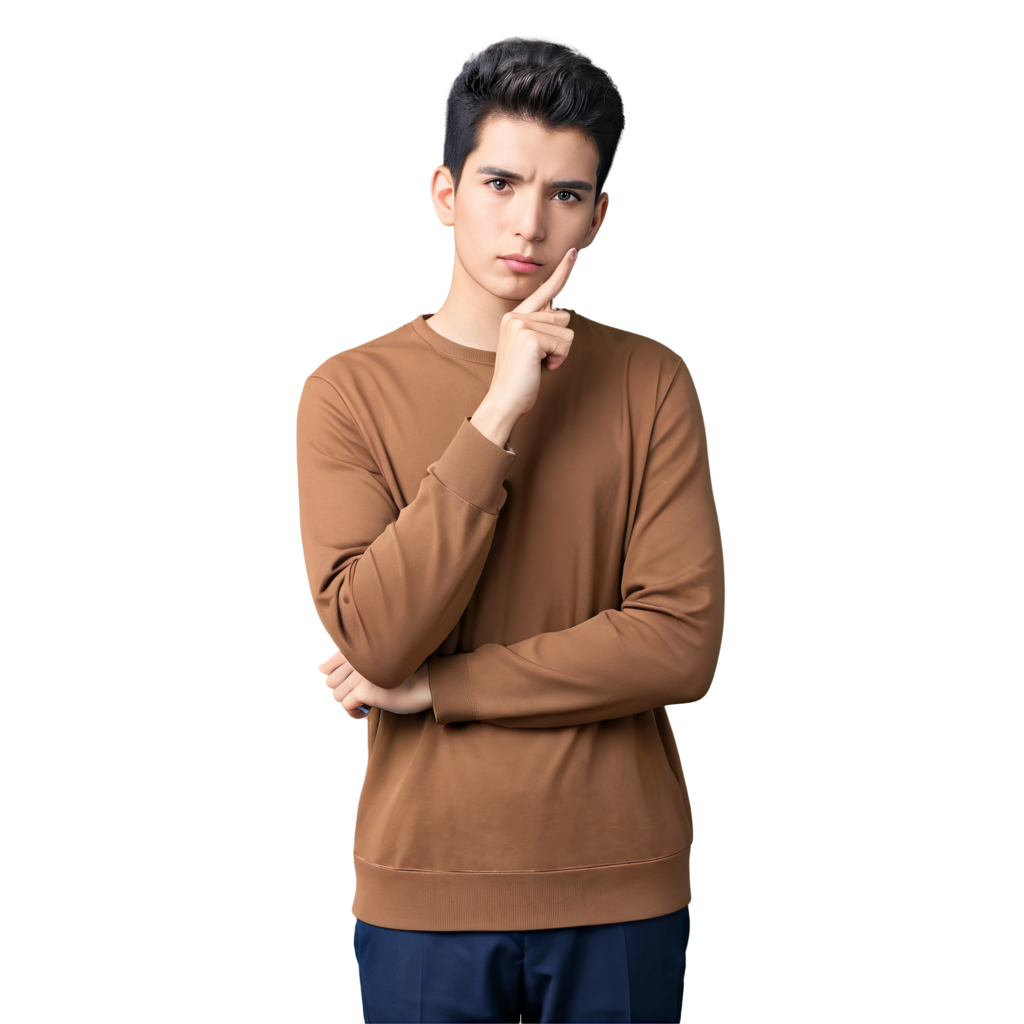 thinking icon character person