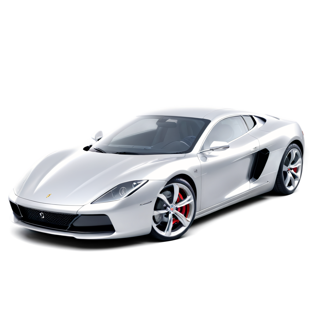 A Sleek Silver 3d Luxury Car