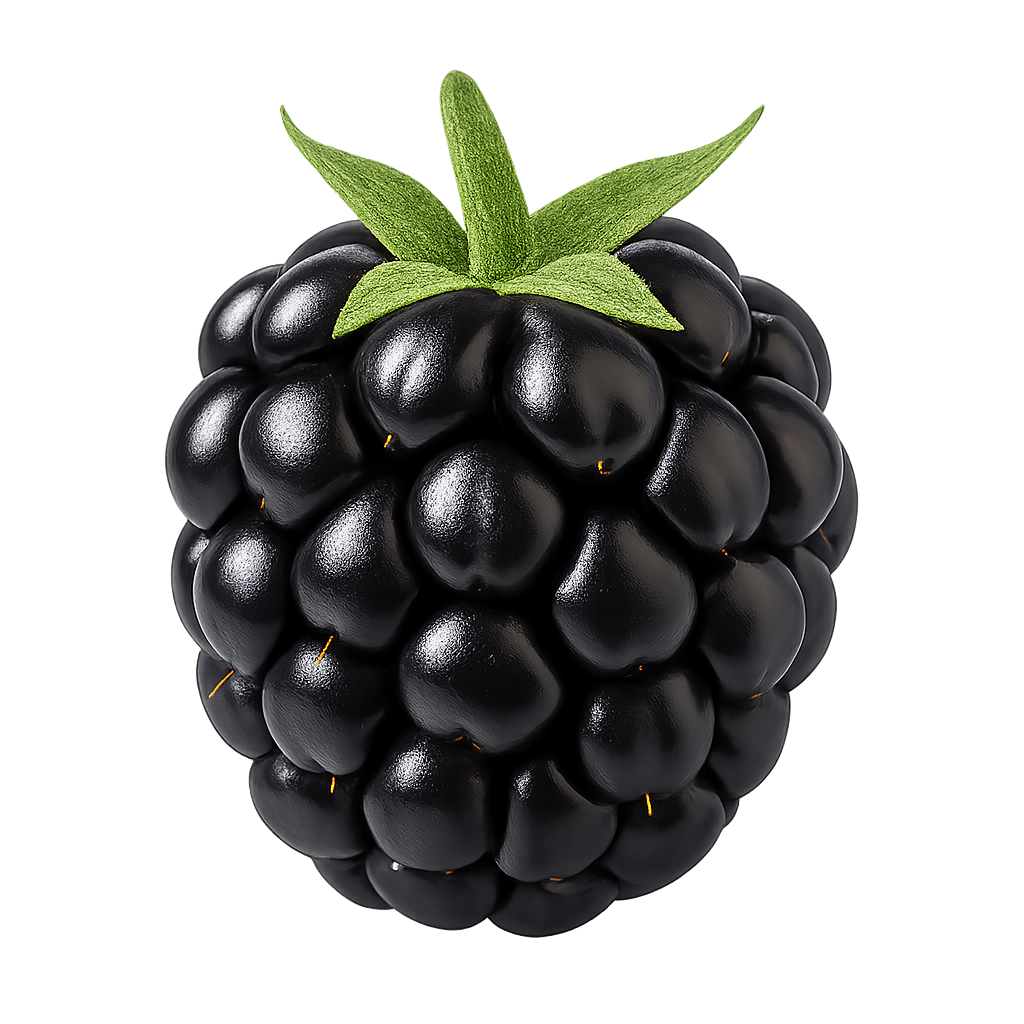High resolution photo of berry with background removed