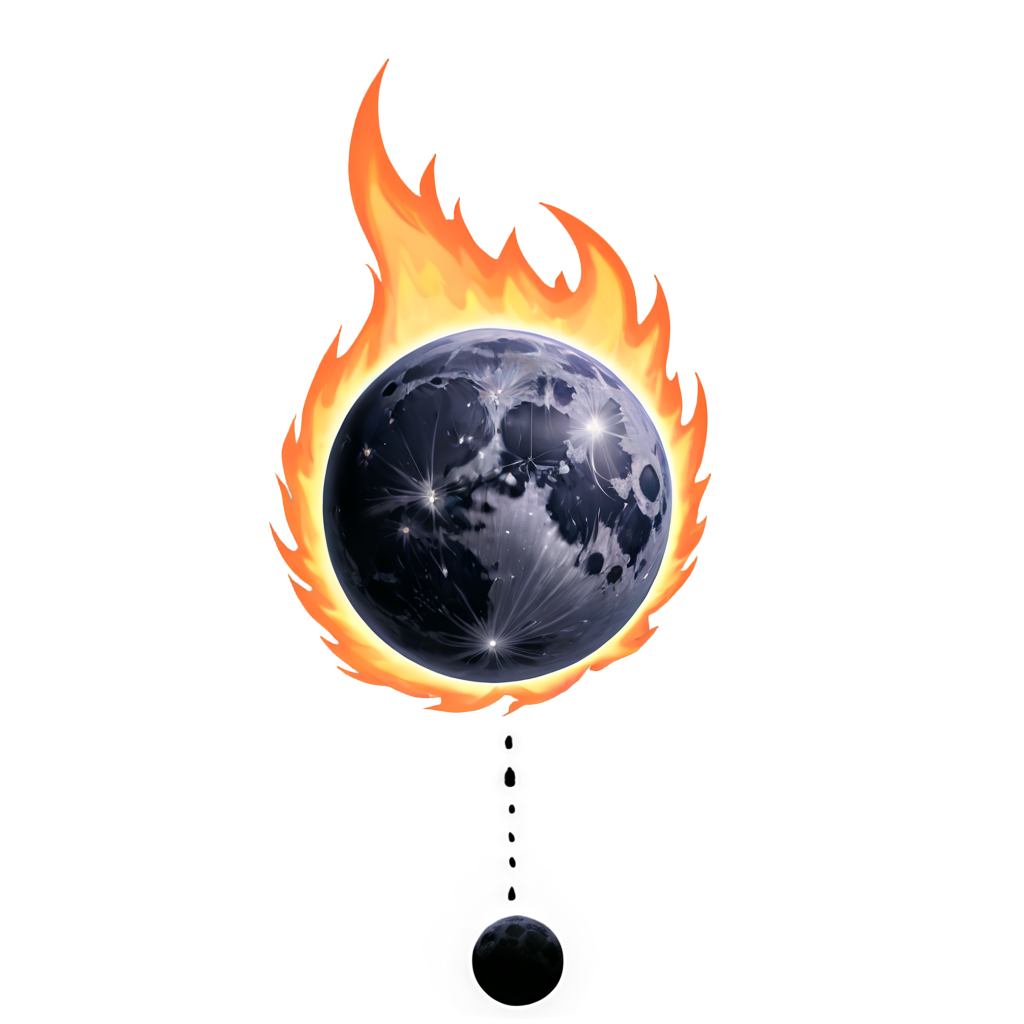 a  black moon in the fire