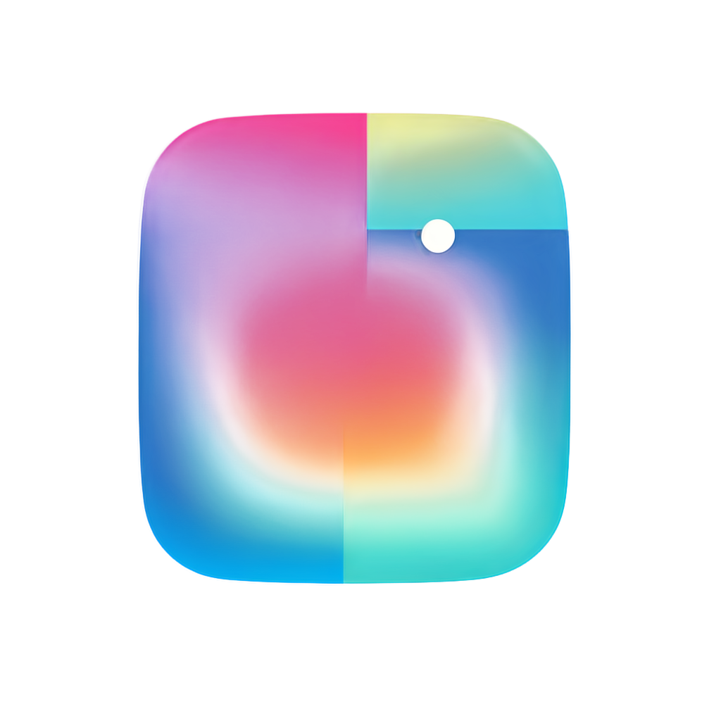 instagram like logo with same color palette withour transparency