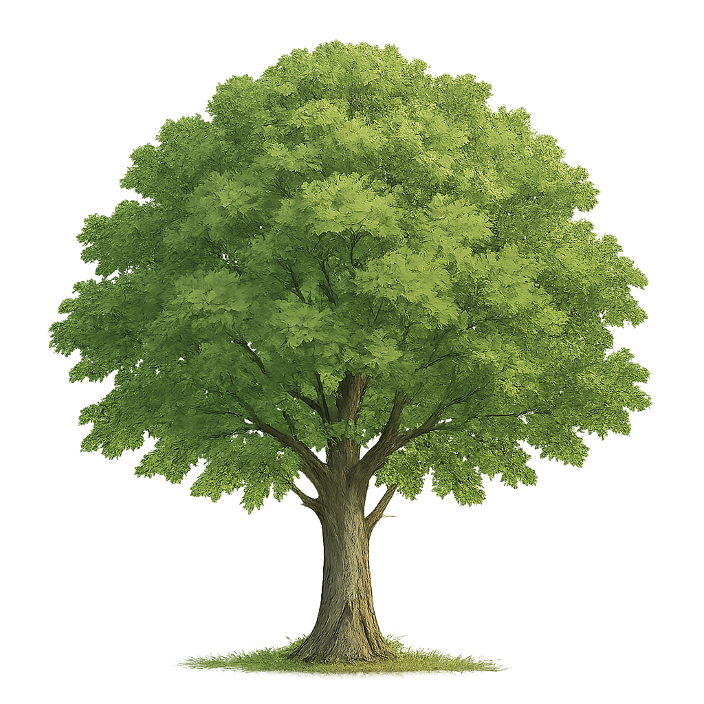 一棵树,透明背景