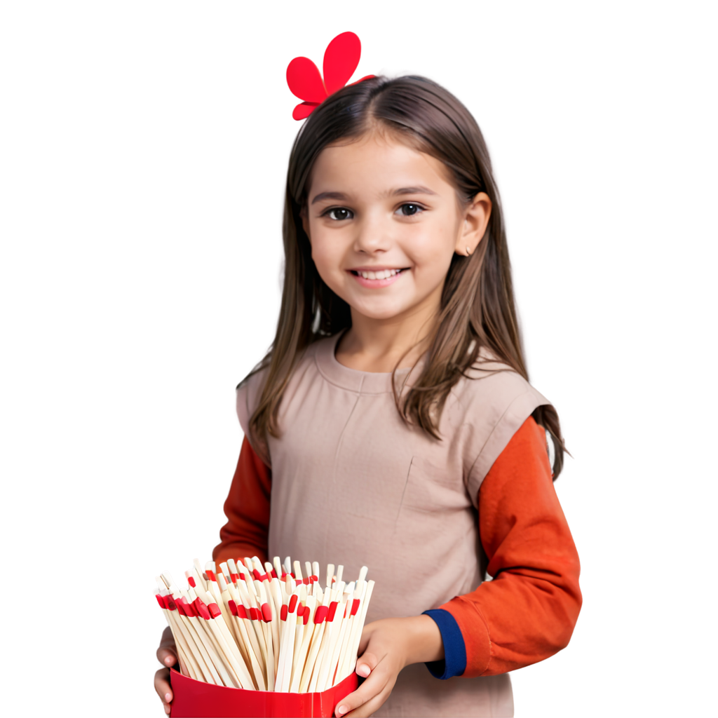 little girl selling matches