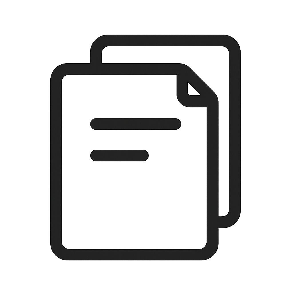 simple copy icon for game menu