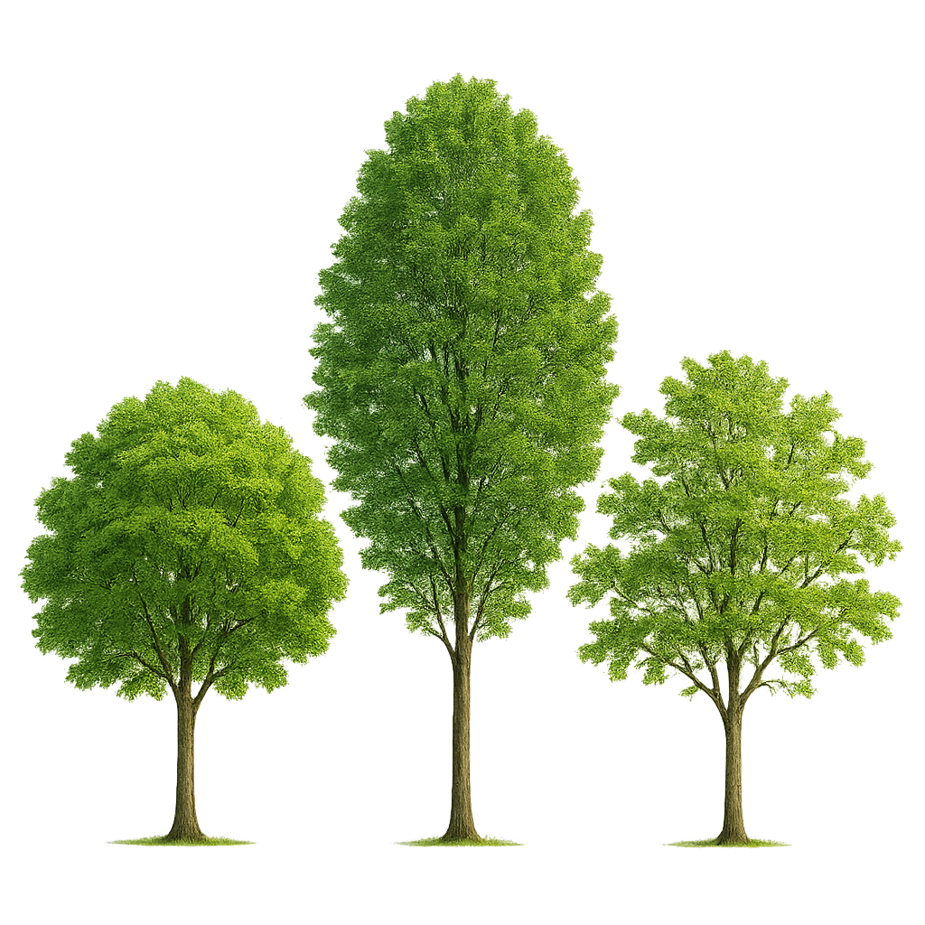 three trees