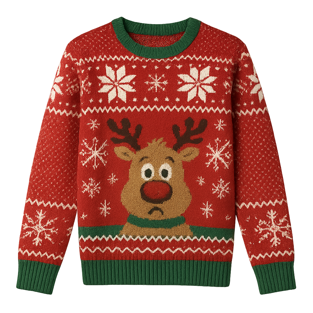 A PICTURE FOR A UGLY CHRISTAM SWEATER WITH RENDEAR