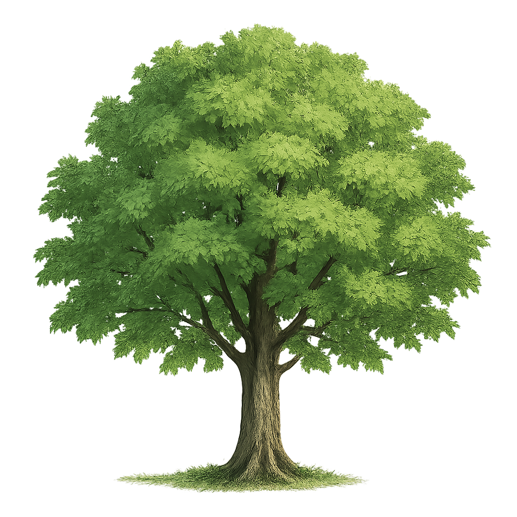 一棵树,透明背景