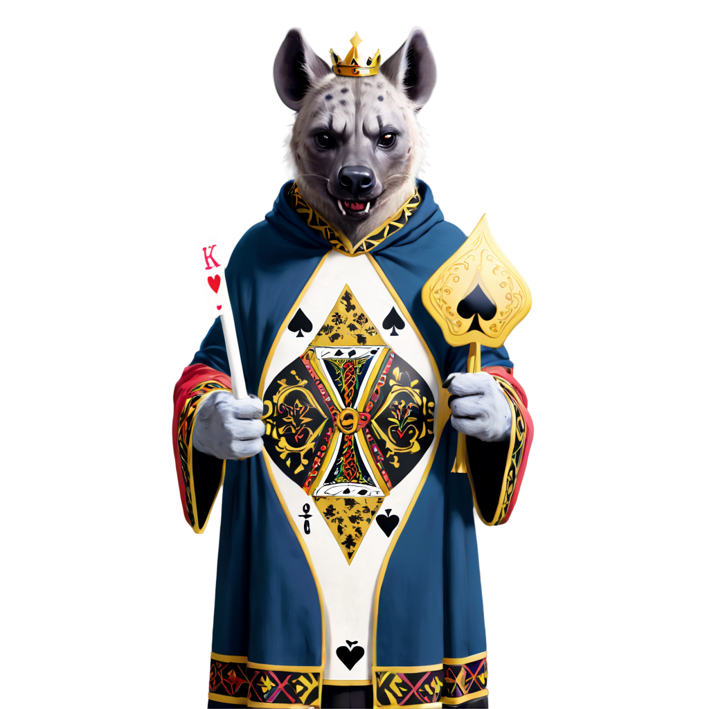 Hyena king of spades