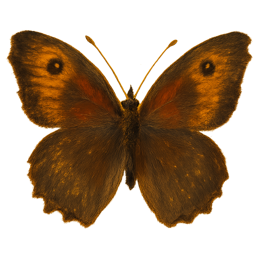 butterfly, 18th century oil painting