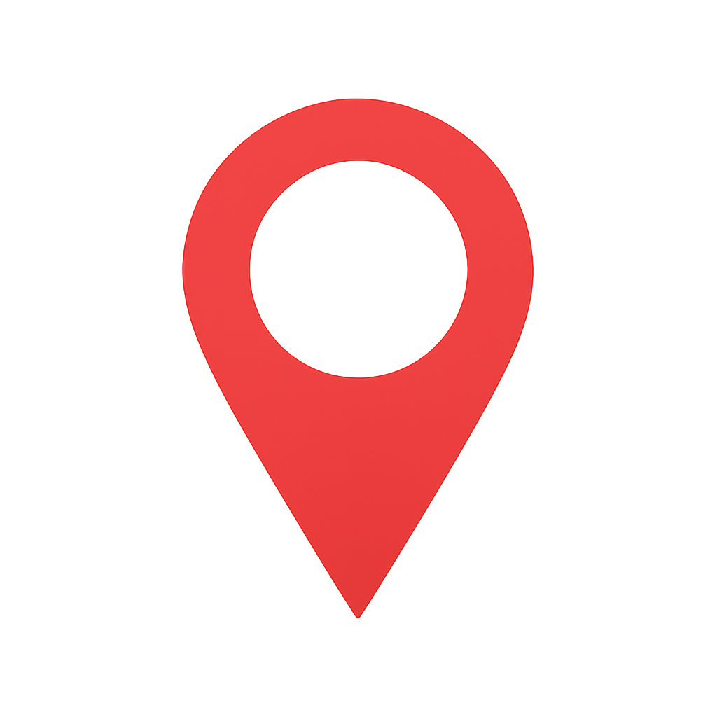 Point rouge de géolocalisation