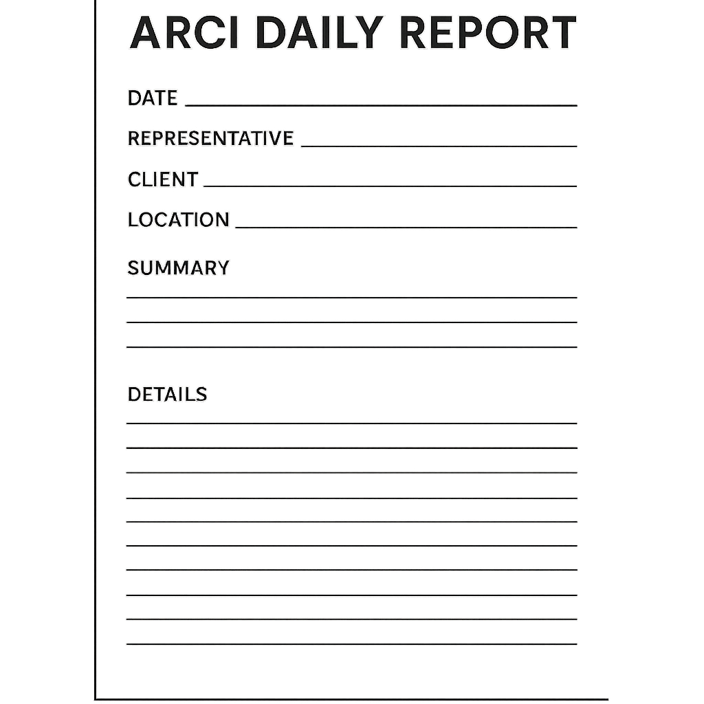 ARCI Daily Report