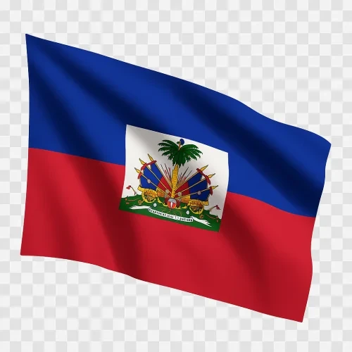 un drapeau haïtien