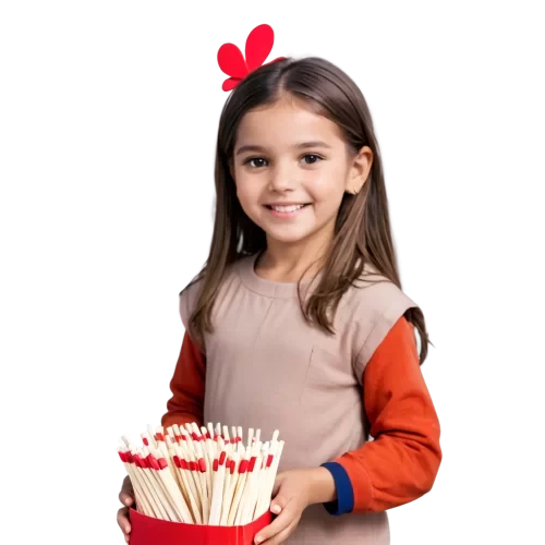 little girl selling matches