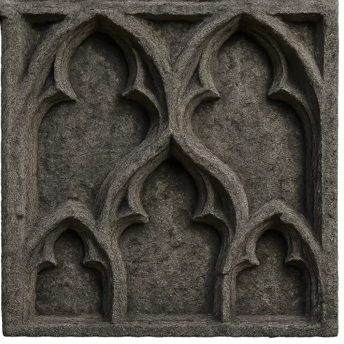 gothic stone material closeup
