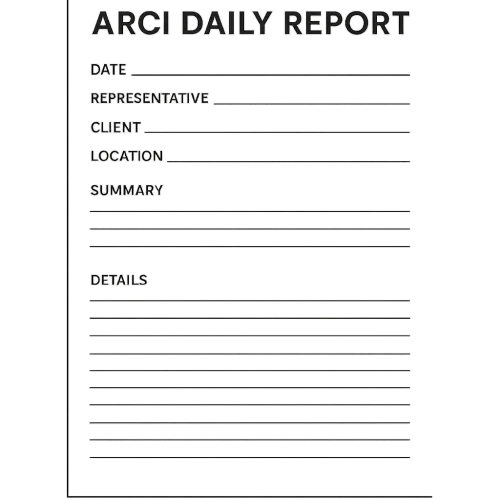 ARCI Daily Report