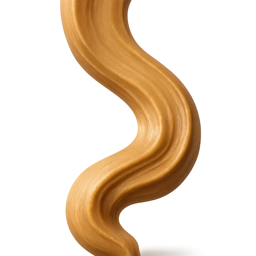 A realistic, appetizing swirl-style stroke of creamy smooth peanut butter flowing from the top edge downward, as if gently poured, forming an elegant, natural curve. Rich golden-beige tones, velvety texture, natural glossy highlights, and subtle spread lines for a handcrafted look. The stroke should feel fluid, graceful, and slightly thick, with variation in width to show motion and depth. Soft warm studio lighting for a premium, cozy, artisanal mood. Include a soft, natural shadow beneath the peanut butter so it appears physically resting on the label surface. No background, no container — transparent PNG. Centered composition, photorealistic detail, high-end food photography style.