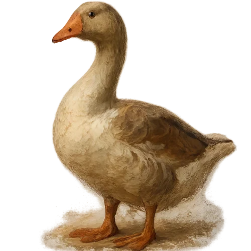 oil panting of a goose