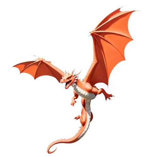 Flying dragon in the sky