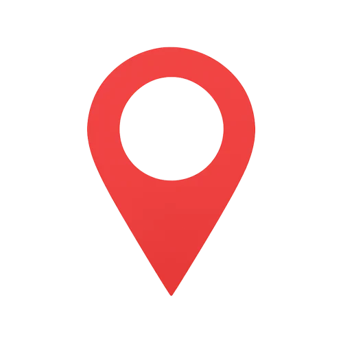 Point rouge de géolocalisation