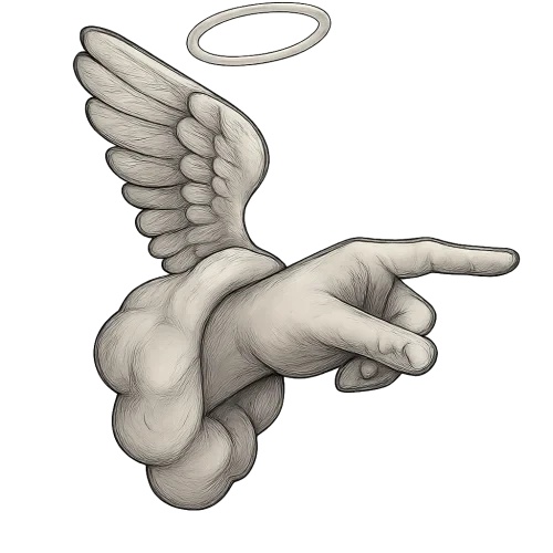 Create a angelic hand of God. Without Background, something I can use floating on a video to tell a story