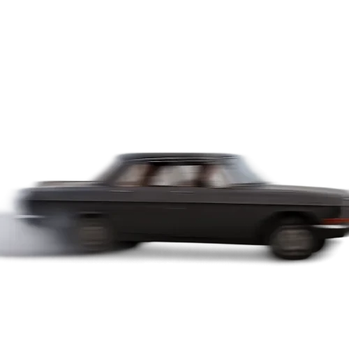 Picture from below of a speeding old car