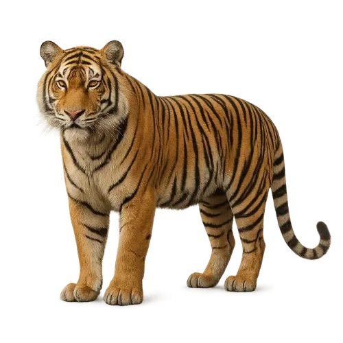 老虎，透明背景