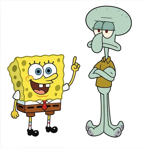 Spongebob and squidward