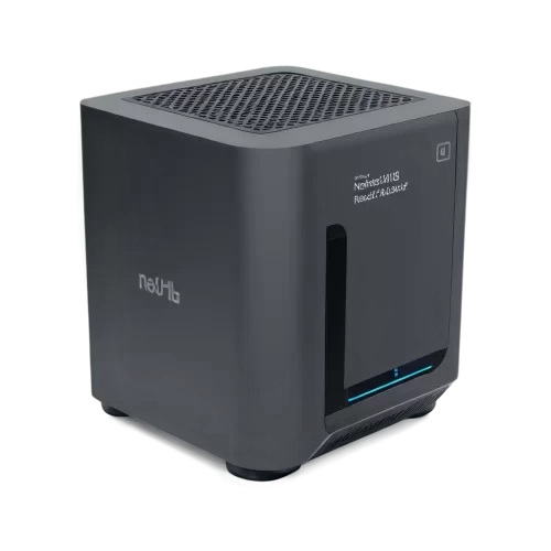 a nas device with a screen